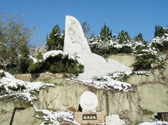 陵园冬日景色
