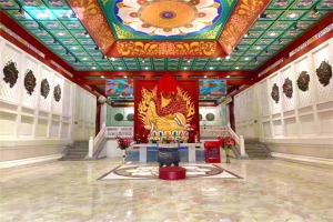 华人怀思堂室内景象