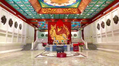 华人怀思堂室内景象