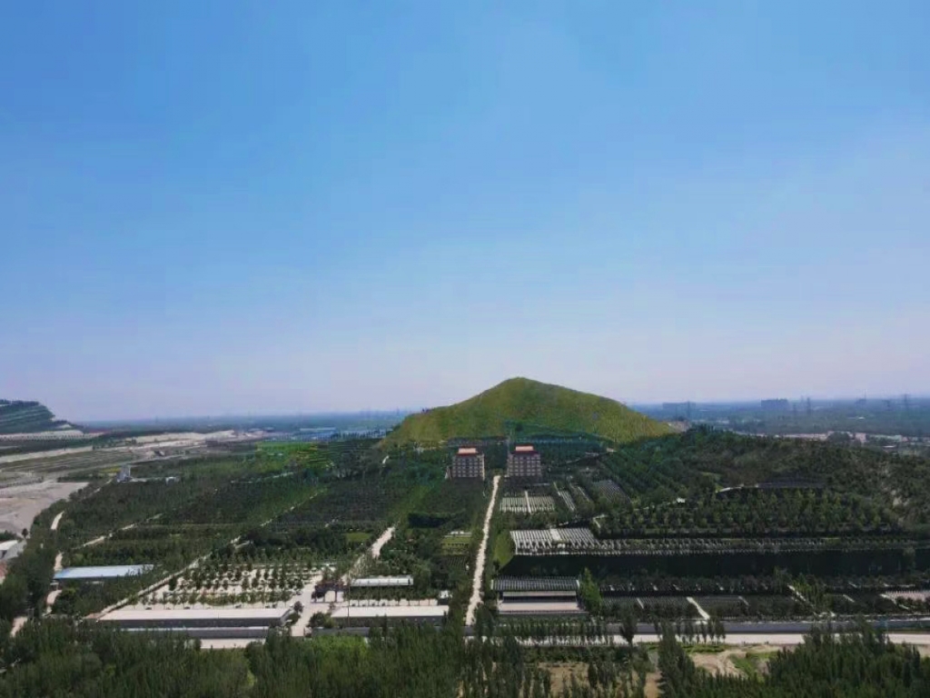 灵山宝塔陵园全景