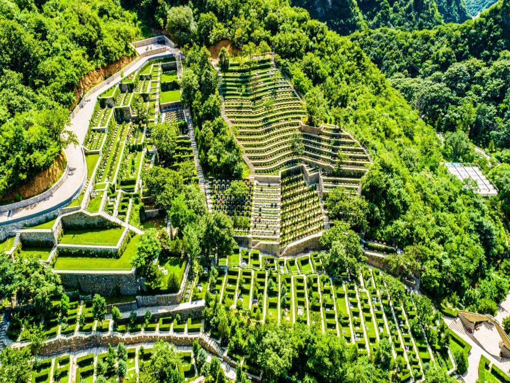 九公山墓区航拍