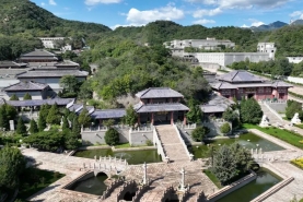 长城华人怀思堂航拍